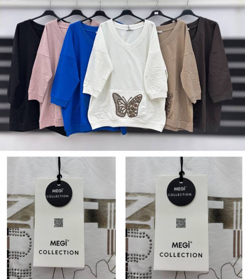 Bluzki damskie Roz S-XL, Mix Kolor .Paczka 12 szt 1